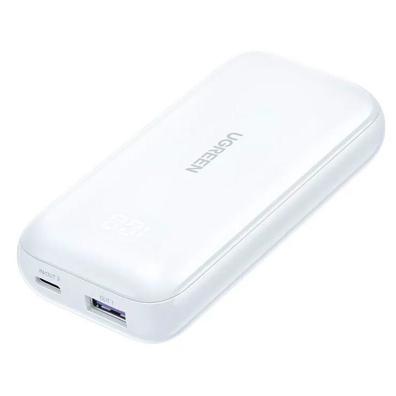 Внешний аккумулятор Ugreen Power Bank PB501 10000mAh White 25189