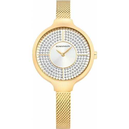 Наручные часы ROMANSON RM 0B13L LG(WH), золотой наручные часы romanson часы romanson rl 0b13l lg bk