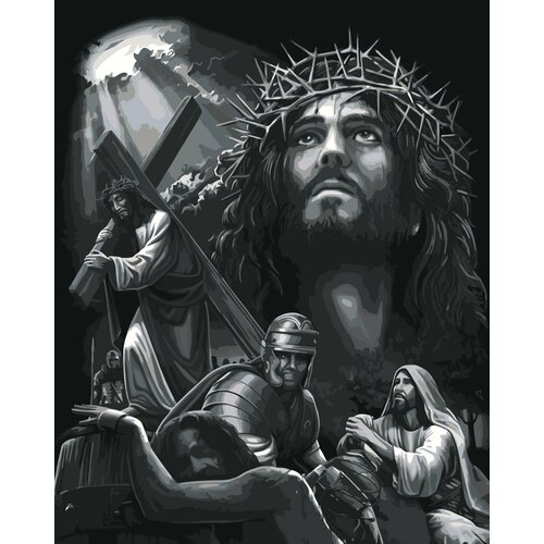 картина на осп иисус милость иисус картина написанная 125 x 62 см Картина по номерам Иисус