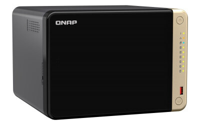 Сетевое хранилище NAS Qnap TS-664-8G черный - фото №13