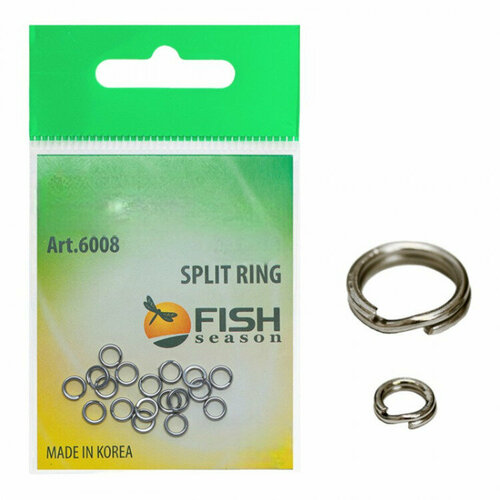 фото Кольцо заводное fish season 8мм 20кг 12шт 6008-08f