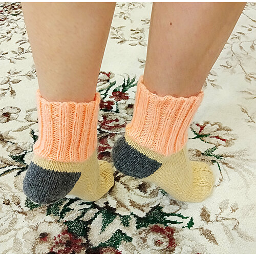 фото Носки , размер 37-41, бежевый gold hands