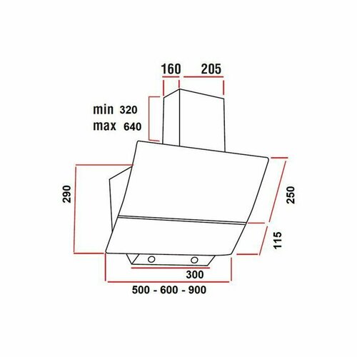 Вытяжка DELONGHI KT-A51 BF