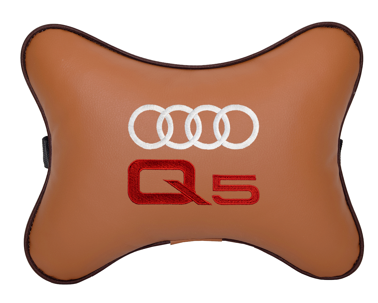 Подушка на подголовник экокожа Fox с логотипом автомобиля AUDI Q5