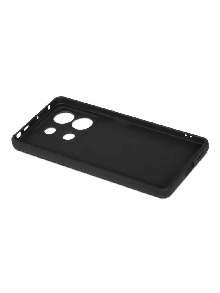 Чехол матовый для Redmi Note 13 Pro 5G (Редми Нот 13 про 5Г) черный — фото 1