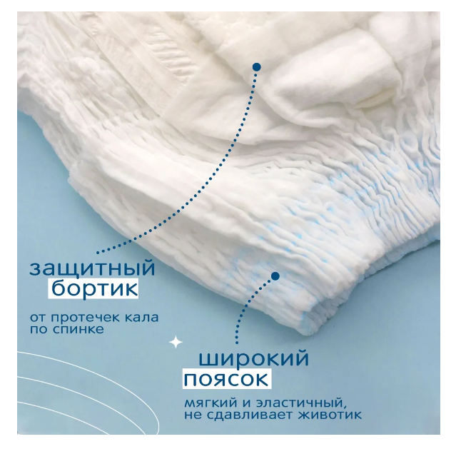 JOONIES Marshmallow Подгузники-трусики, размер M (6-11 кг), 54 шт. — фото 1