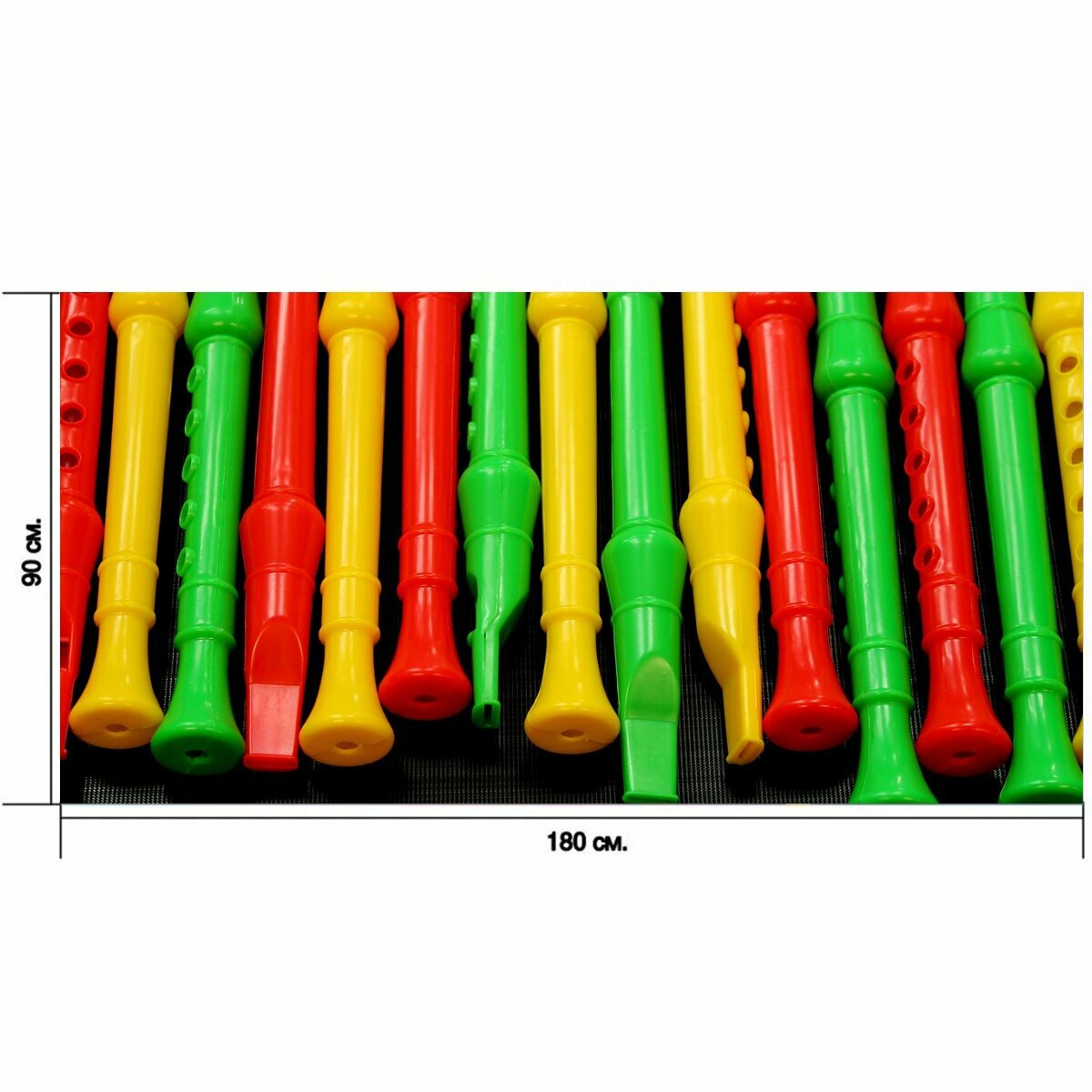 Большой постер "Флейты, флейта, инструменты" 180 x 90 см. для интерьера