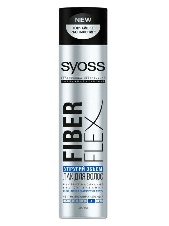 СЬЁСС Лак для волос Fiberflex Упругая фиксация, экстрасильная фиксация, 390 г, 400 мл Syoss - фото №7