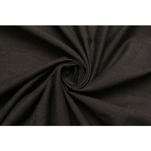 Ткань Лён костюмный бежево-коричневый меланж, ш148см, 0,5 м
