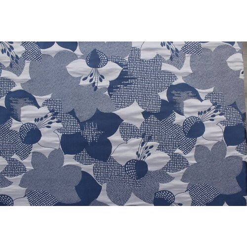 Ткань Жаккард двухсторонний Emilio Pucci сине-лиловый, ш130см, 0,5 м