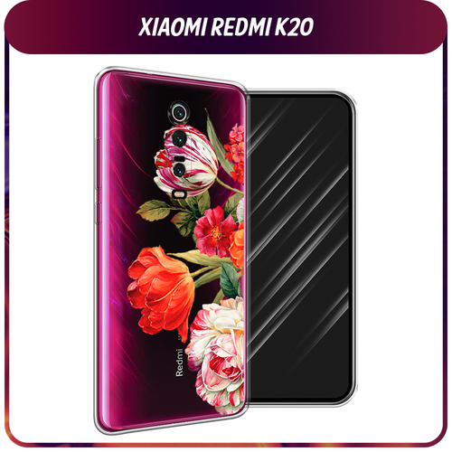 Силиконовый чехол на Xiaomi Redmi K20/K20 Pro/Xiaomi Mi 9T/9T Pro / Сяоми Редми К20 Весенний букет, прозрачный силиконовый чехол на xiaomi redmi k20 k20 pro xiaomi mi 9t 9t pro сяоми редми к20 радужный кружевной узор прозрачный