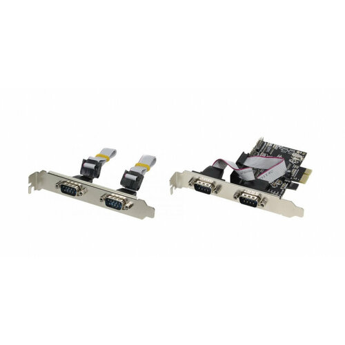 ORIENT Контроллер COM (2 внешн. 9pin + 2 внутр. 9pin) ORIENT XWT-PE4SV2 (PCI-E x1) (oem) orient контроллер va 3u2219pe pci e oem