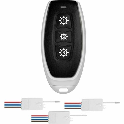 GRITT Пульт Practic 3кл 433МГц комплект c реле 3шт 220В 5А 21103 819000₽