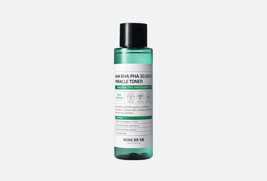 Тонер с AHA/BHA/PHA кислотами для проблемной кожи SOME BY MI AHA-BHA-PHA 30 Days Miracle Toner / объём 150 мл