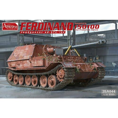 сборная модель trumpeter german sd kfz 6 halbkettenzugmaschine artillerieausfuhrung 05531 1 35 Сборная модель Ferdinand Jagdpanzer Sd. kfz.184