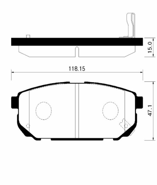 Hsb колодки тормозные hsb hong sung brake HP1018