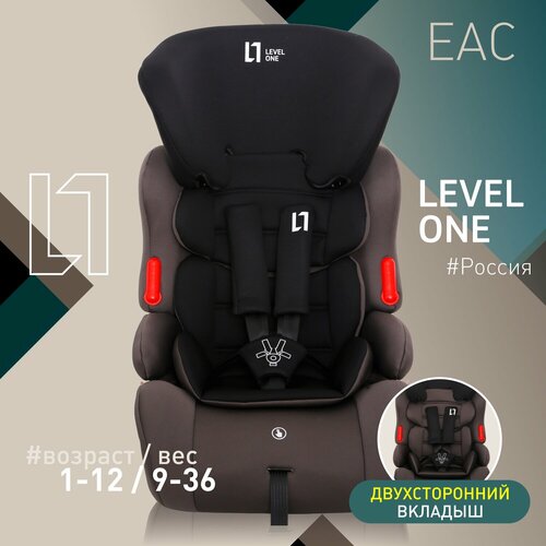 Автокресло детское Еду-Еду KS 516 Lux гр.I/II/III, от 9 до 36кг, серия Level One, цвет graphite автокресло детское еду еду ks 516 lux гр i ii iii от 9 до 36кг цвет т синий св бежевый