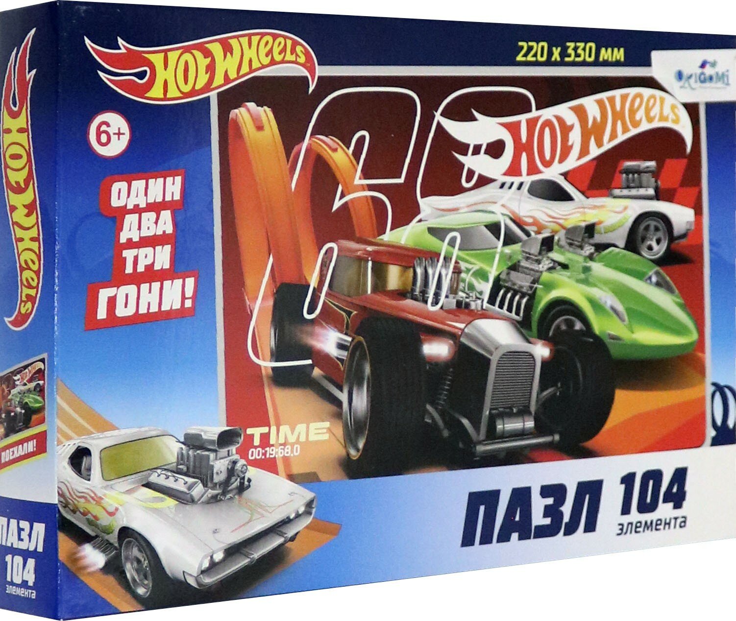 Hot Wheels. Пазл-104 Трасса 68 (05861)