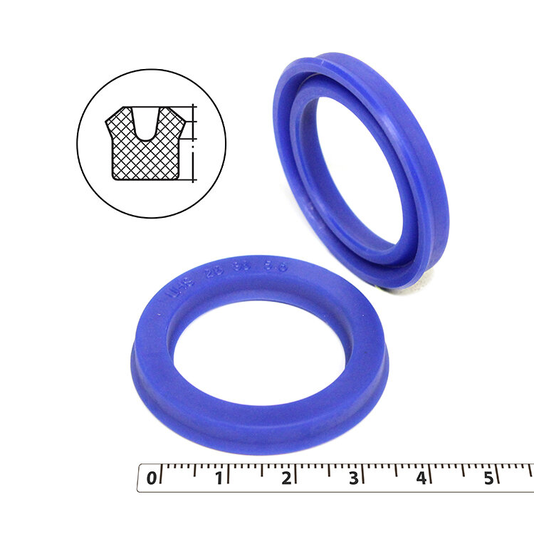 Манжета гидравлическая 28х38х5.6 (манжета цилиндра 38*28*5.6) тип UN PU (полиуретан) (упаковка 2 шт.)