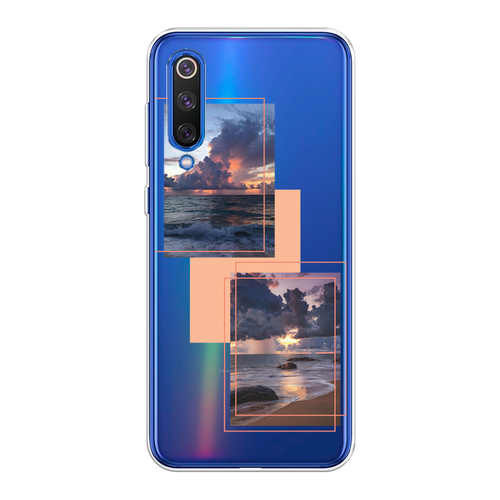 Силиконовый чехол на Xiaomi Mi9 SE / Сяоми Mi 9 SE Sky collage, прозрачный