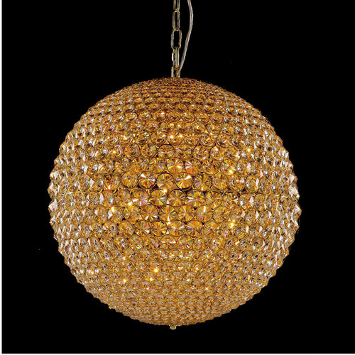 Хрустальный подвесной светильник Corso MD103204-9A gold/amber