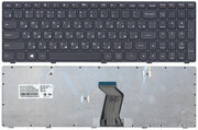 Клавиатура для Lenovo MP-10A33US-686 черная с черной рамкой, версия 1