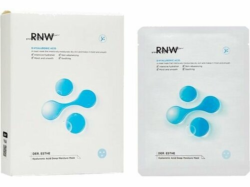 Набор тканевых масок для лица RNW DER. ESTHE Hyaluronic Acid Deep Moisture Mask