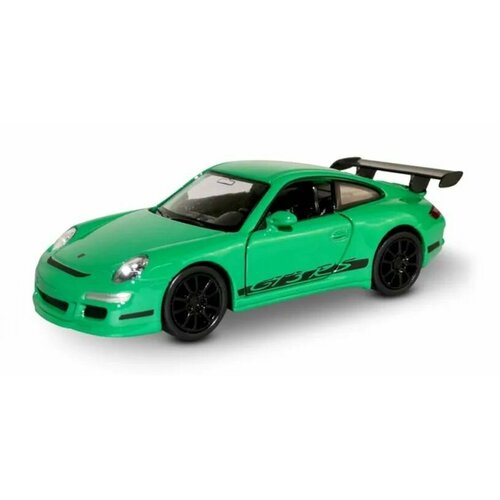 Игрушка Welly Машинка 1:38 Porsche 911 Turbo (930), пруж. мех, зеленый