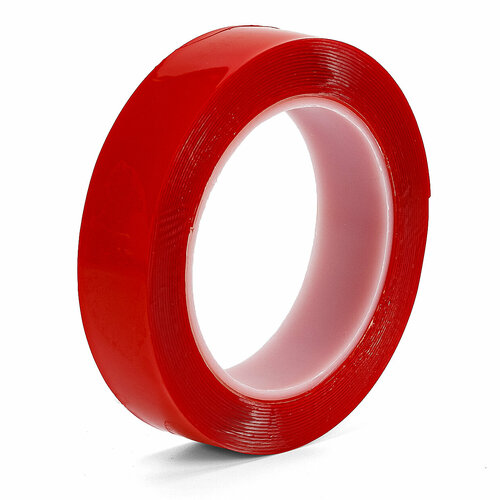 Лента клейкая двухсторонняя на акриловой основе 25мм х 5м росомаха 433₽