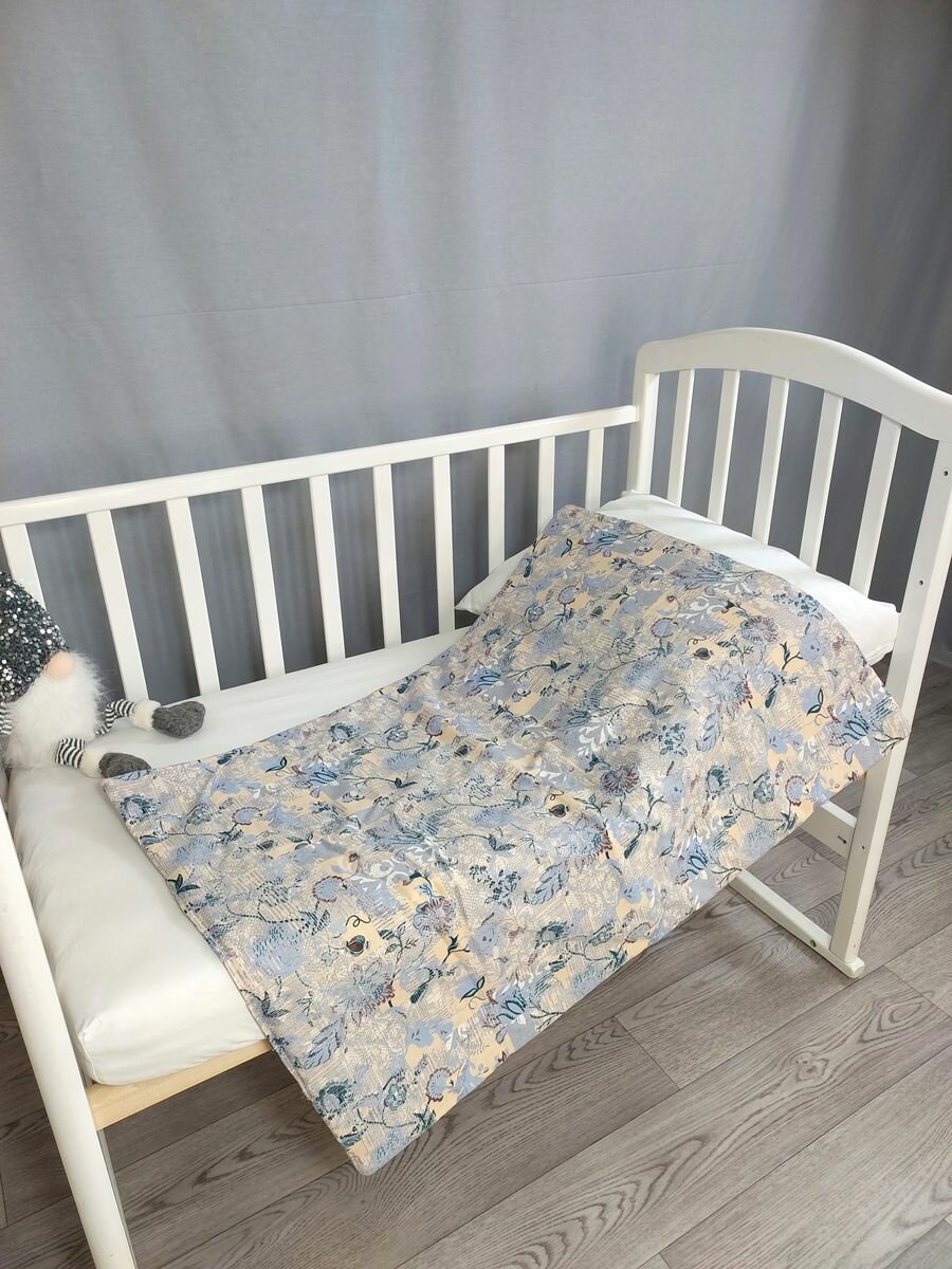 Одеяло для новорожденного в кроватку и коляску. фреска