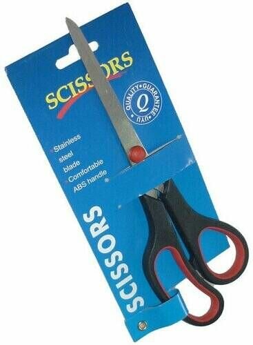 Ножницы с пластиковыми ручками "SCISSORS" средние.