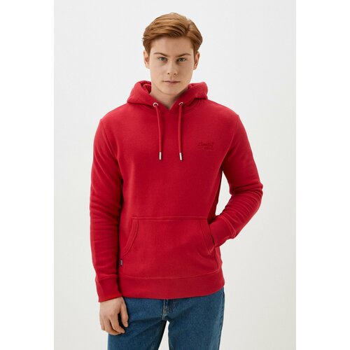 Худи Superdry ESSENTIAL LOGO HOODIE, размер 3XL, бордовый, красный