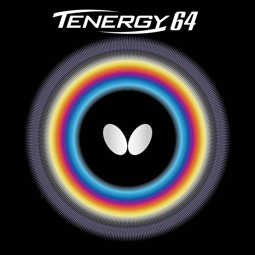 Накладка для ракетки настольного тенниса Butterfly Tenergy 64 (цвет черный, толщина 1.7)