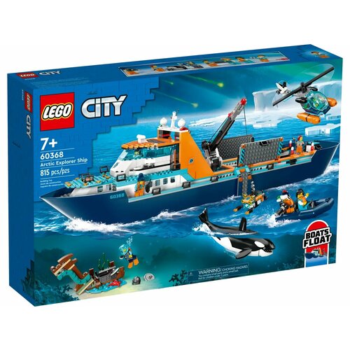 Конструктор LEGO City Корабль «Исследователь Арктики» 60368 конструктор lego city 60373 пожарно спасательная лодка 144 дет