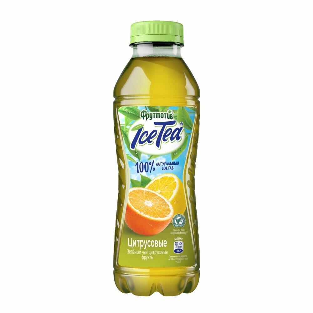 Фрутмотив IceTea «Зеленый чай – цитрусовые фрукты» 0,5л (6шт)
