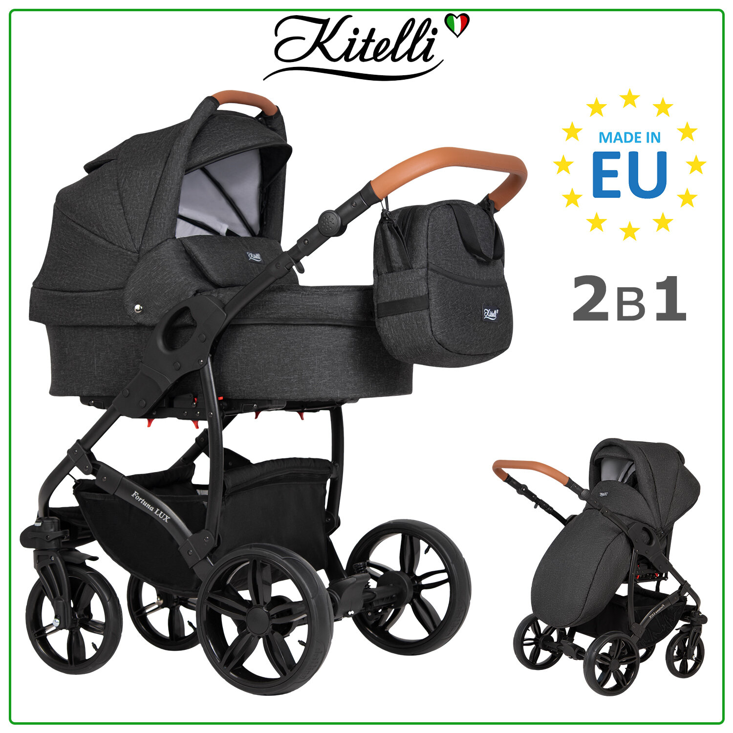 Детская коляска 2 в 1 Kitelli Fortuna LUX 2