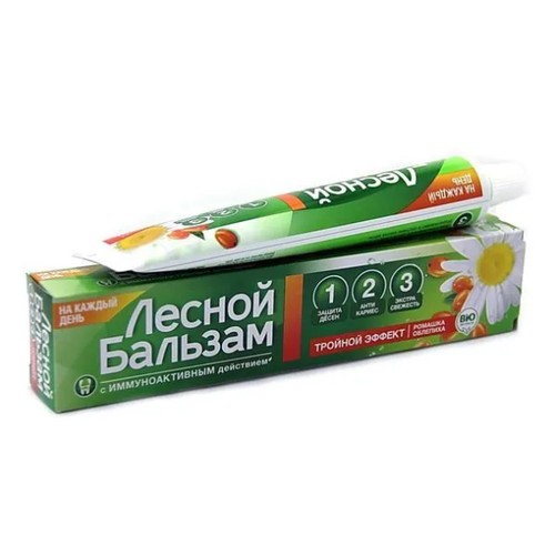 зубная паста лесной бальзам ромашка облепиха 75 мл Зубная Паста Лесной бальзам, Ромашка и Облепиха, 75 мл