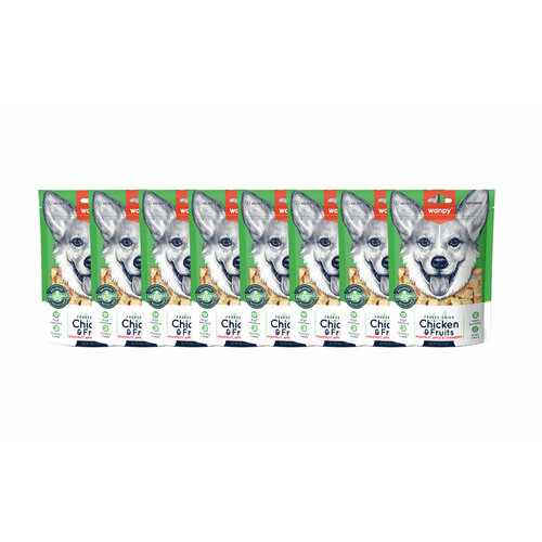 Wanpy Dog Сублимированное лакомство для собак "Курица и фрукты" 40 г х 8 шт.