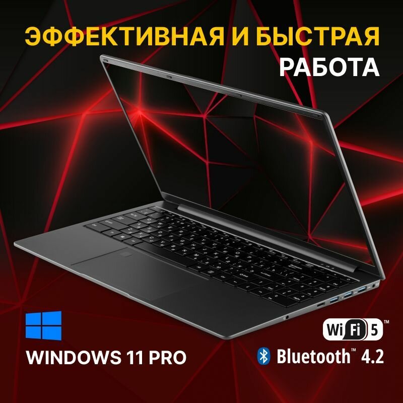 Ноутбук Echips Next 15.6" 1920x1080 IPS Intel Celeron N5095 12GB RAM SSD 512GB Win 11 Home