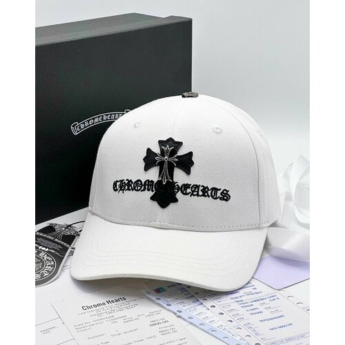 Бейсболка Chrome Hearts, размер OneSize, белый, черный