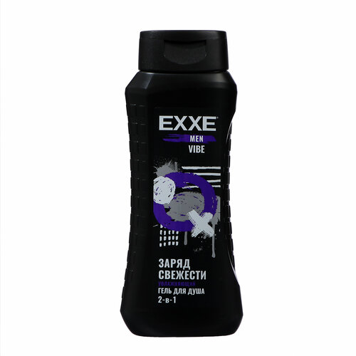 гель для душа exxe men energy 400 мл Гель для душа Exxe Men Vibe «Заряд свежести», 2 в 1, увлажняющий, 400 мл