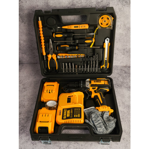 Аккумуляторный шуруповерт 21B с набором инструментов 6300₽