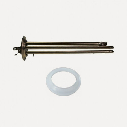 Изображение товара Комплект ТЭН 2кВт (2000Вт) RF для водонагревателя Electrolux EWH, под анод М4, нерж, контакты под винт + прокладка, 10115K1