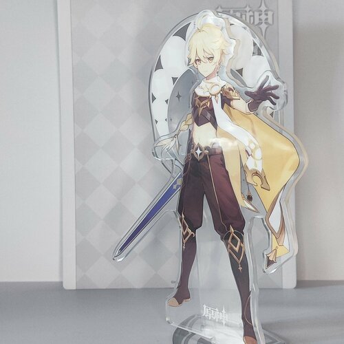 Акриловая фигурка Genshin Impact Геншин Импакт Character Standee Traveler Aether клее genshin impact коллекционная фигурка 17