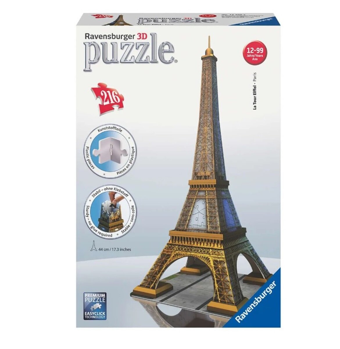 Пазл Ravensburger Эйфелева башня, 3D, 216 дет. 12556