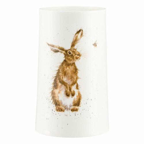 Ваза Royal Worcester Забавная фауна Заяц и пчела 17 см, фарфор костяной