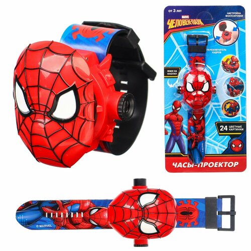 Часы проектор Человек-паук свет 925₽