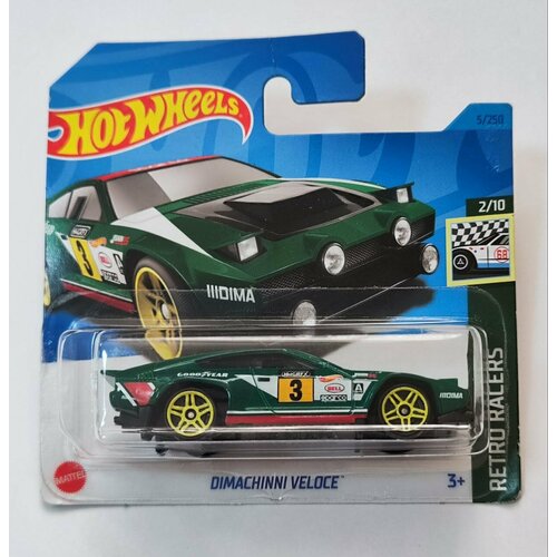 Hot Wheels Машинка базовой коллекции DIMACHINNI VELOCE зеленая 5785/HKH03 машинка hot wheels коллекционная оригинал dimachinni veloce синий