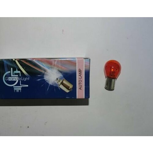 Лампа 1-конт. 12V PY21W S25 со смещен. цок. по радиусу BAU15s желтая