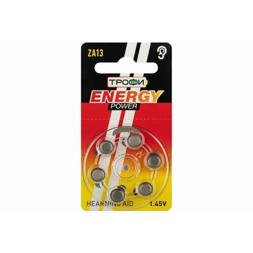 Батарейки Трофи ZA136BL ENERGY POWER Hearing Aid (60/2160/168480) Б0057976